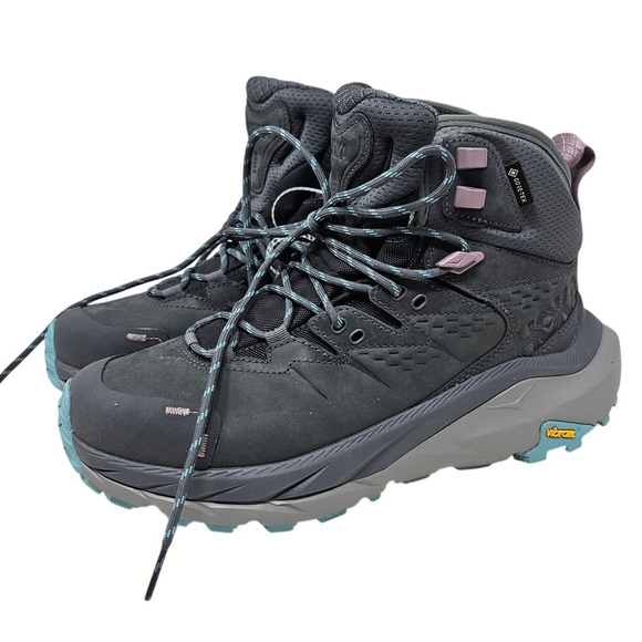 NEW Hoka 7.5 Kaha 2 GTX Hiking Boot Shoe Sneaker Gorpcore Gray Outdoor Comfort - Picture 1 of 8